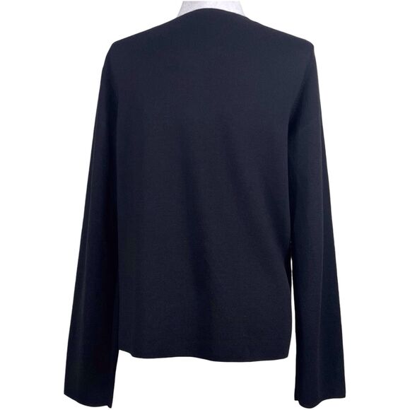 COS Women's Wool Cardigan Sweater Size Medium Black Boxy Minimalist Office EUC - Picture 7 of 12